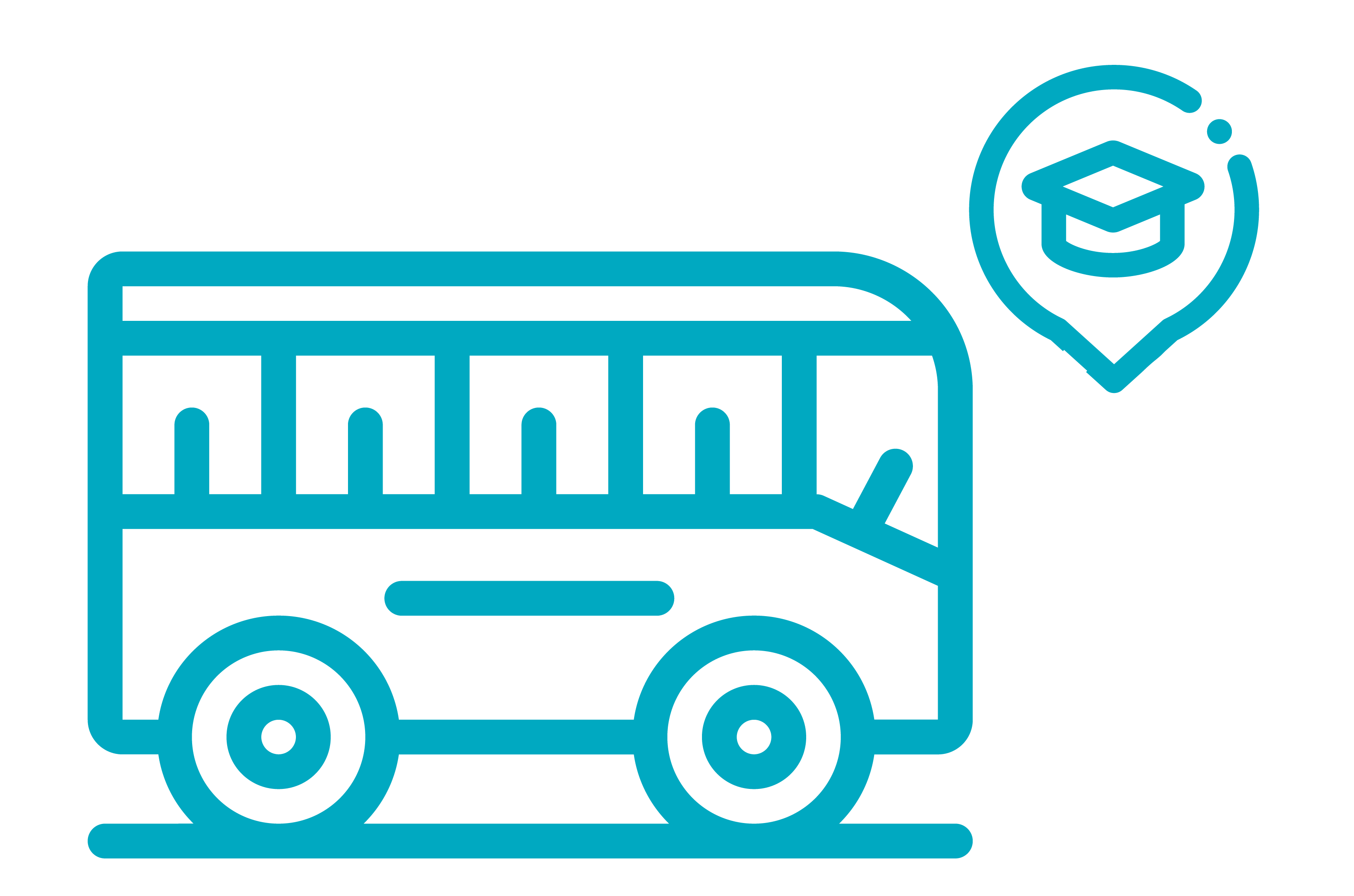 Icon bus et enfants pour les transports scolaires