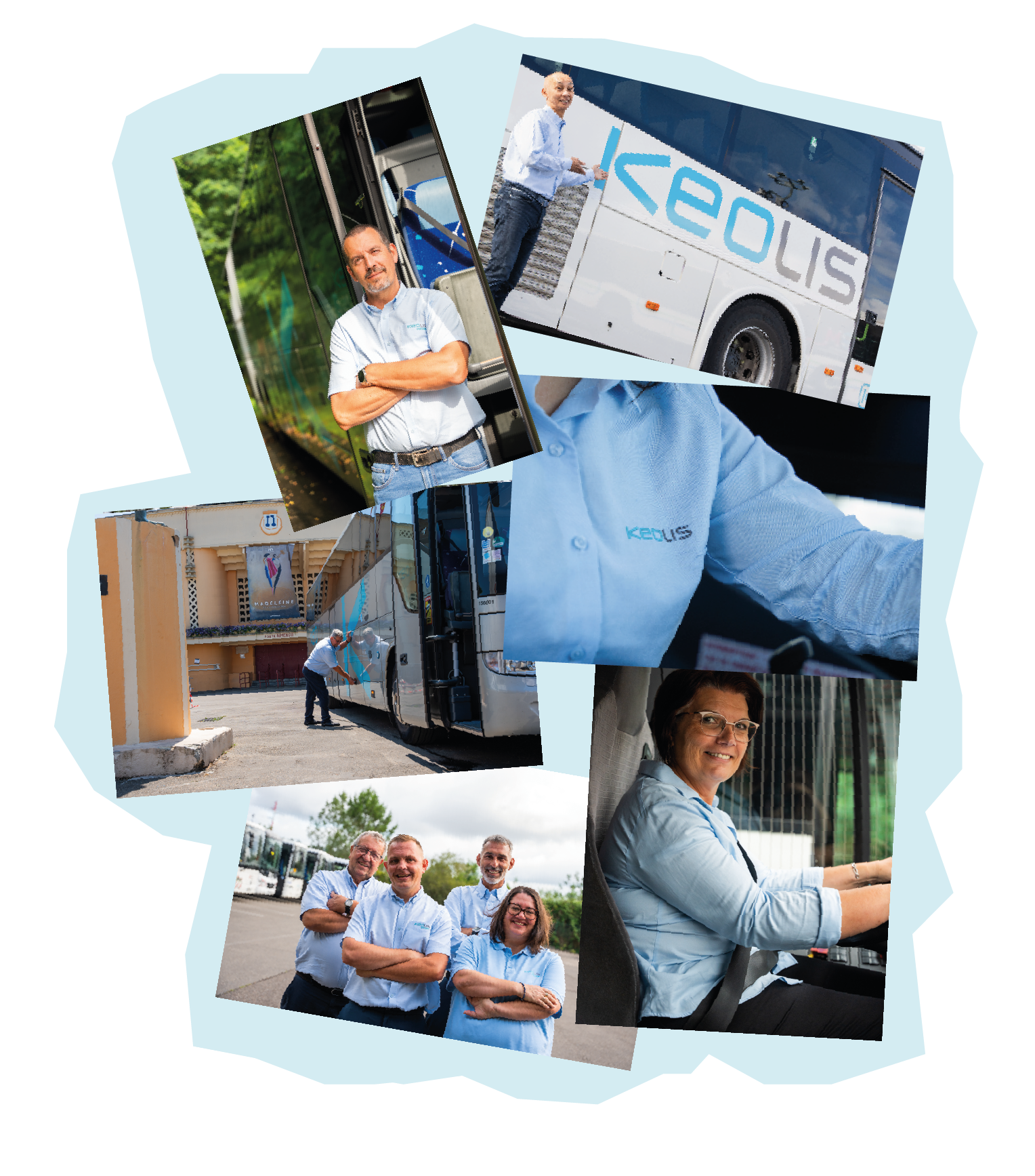 Mélange de photos Keolis Gironde